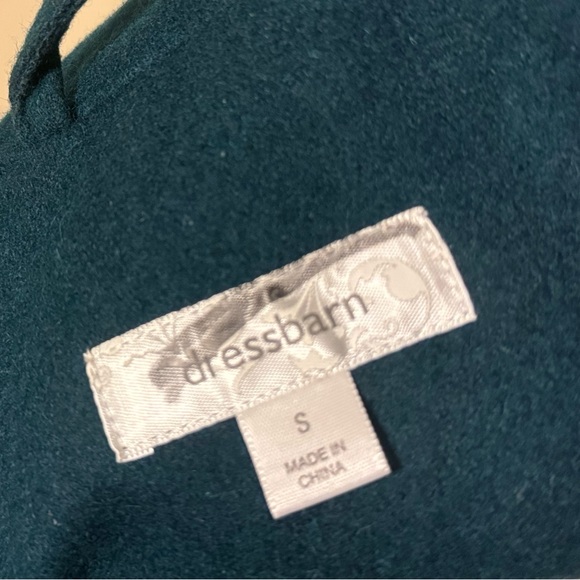 Cozy Luxe Teal Wool Coat | Fit & Flare Belted Mid-Length Jacket - Picture 3 of 11